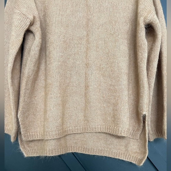 NWT Massimo Dutti Alpaca-Blend Sweater in Camel/Tan, Size Medium - Picture 7 of 12